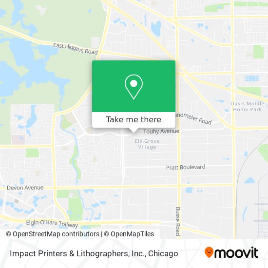 Impact Printers & Lithographers, Inc. map