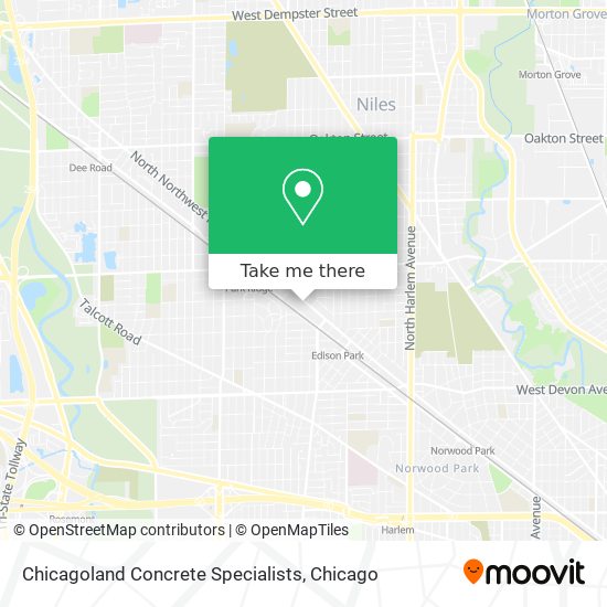 Chicagoland Concrete Specialists map