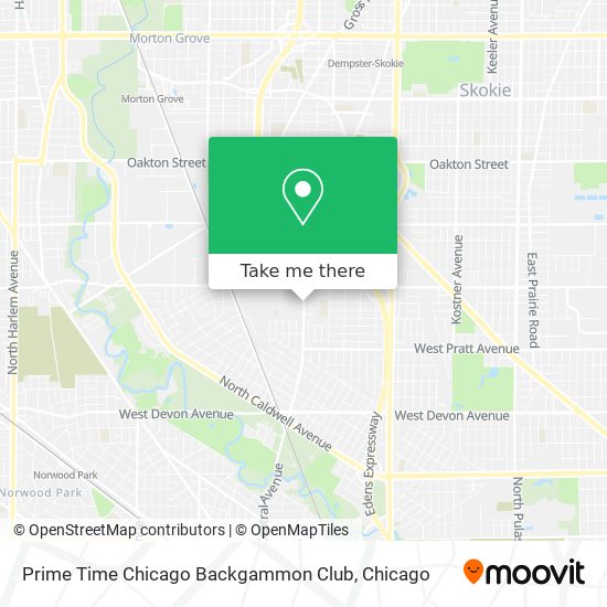 Prime Time Chicago Backgammon Club map