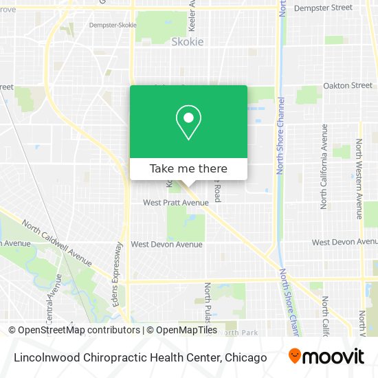 Lincolnwood Chiropractic Health Center map