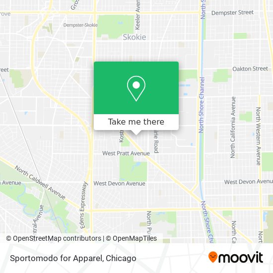 Sportomodo for Apparel map
