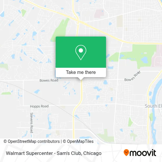 Walmart Supercenter - Sam's Club map