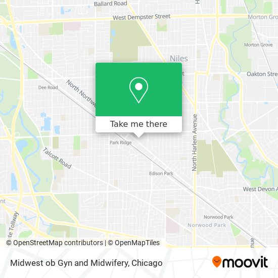 Midwest ob Gyn and Midwifery map