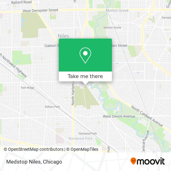 Medstop Niles map