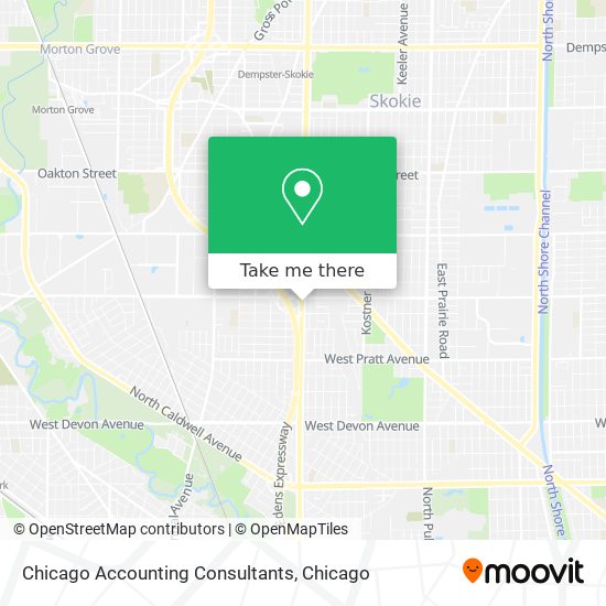 Mapa de Chicago Accounting Consultants