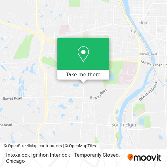 Mapa de Intoxalock Ignition Interlock - Temporarily Closed