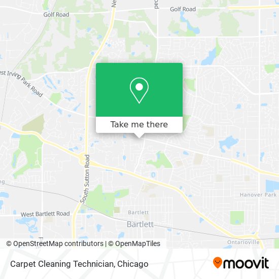 Carpet Cleaning Technician map