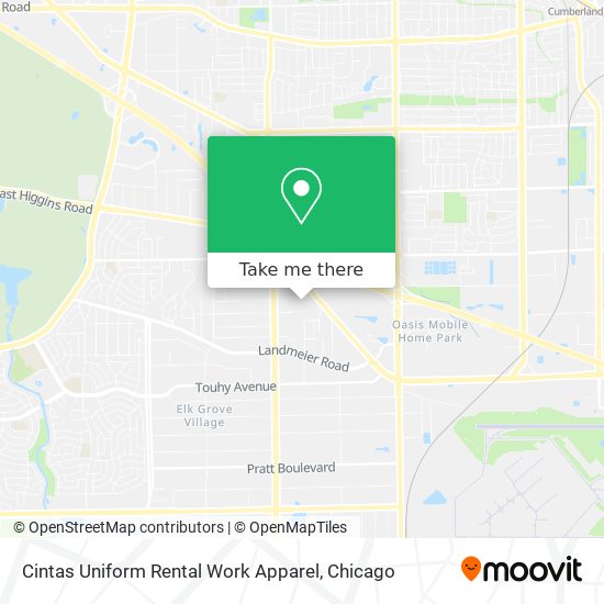 Mapa de Cintas Uniform Rental Work Apparel