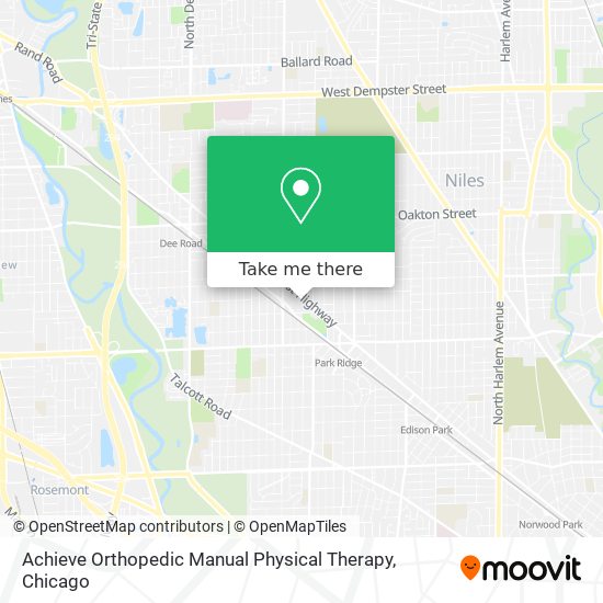 Achieve Orthopedic Manual Physical Therapy map