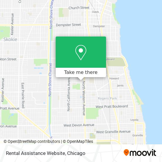 Rental Assistance Website map