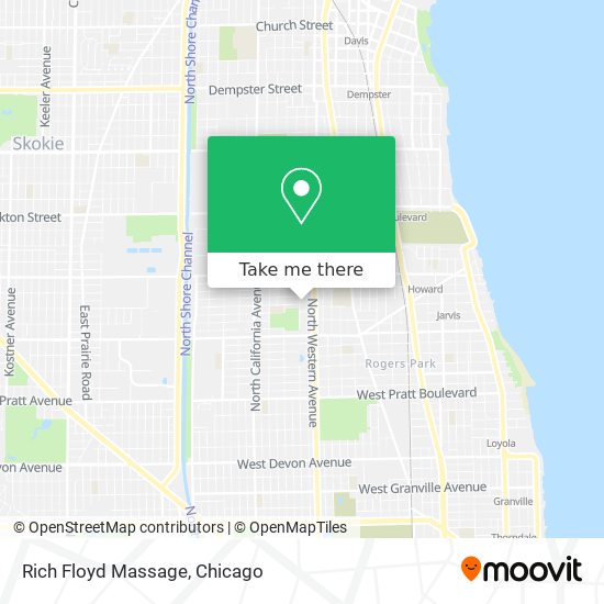 Rich Floyd Massage map