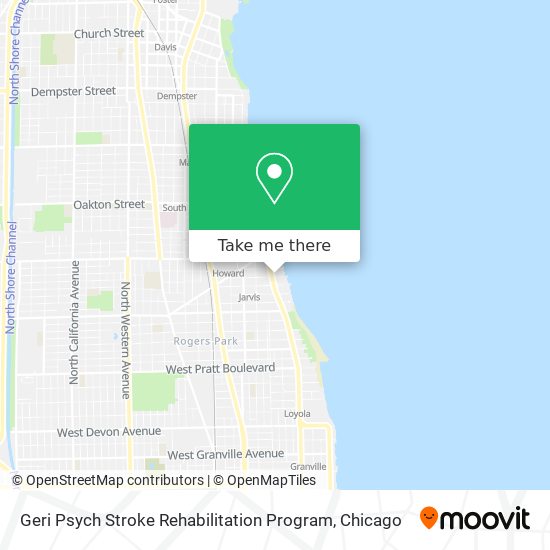 Geri Psych Stroke Rehabilitation Program map