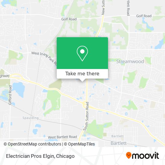 Electrician Pros Elgin map