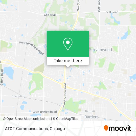 AT&T Communications map