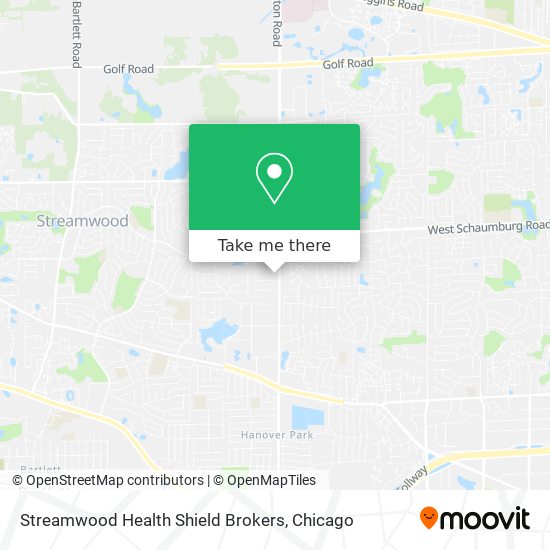 Mapa de Streamwood Health Shield Brokers