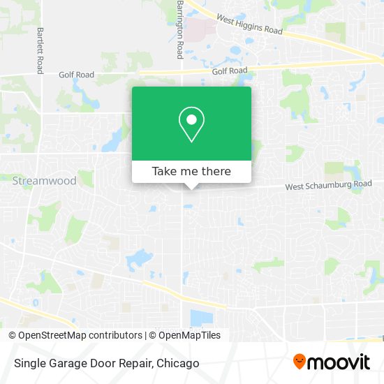 Single Garage Door Repair map