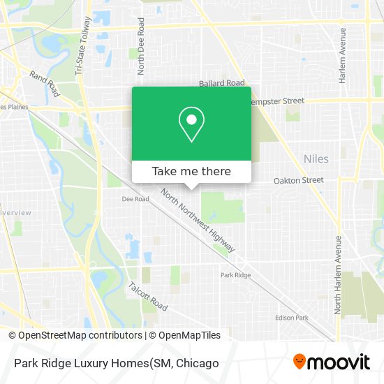 Park Ridge Luxury Homes map