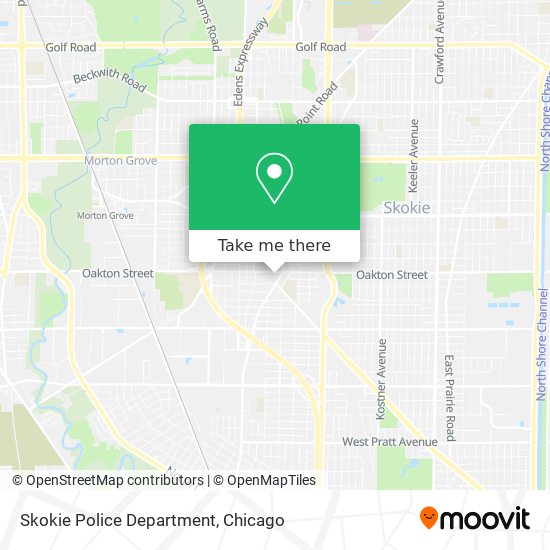 Skokie Police Department map