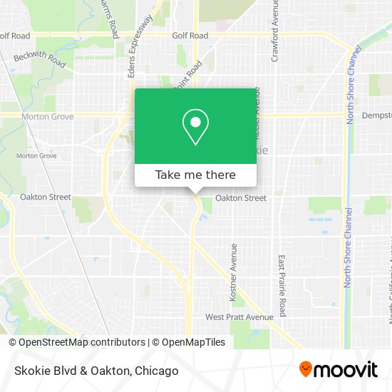 Skokie Blvd & Oakton map