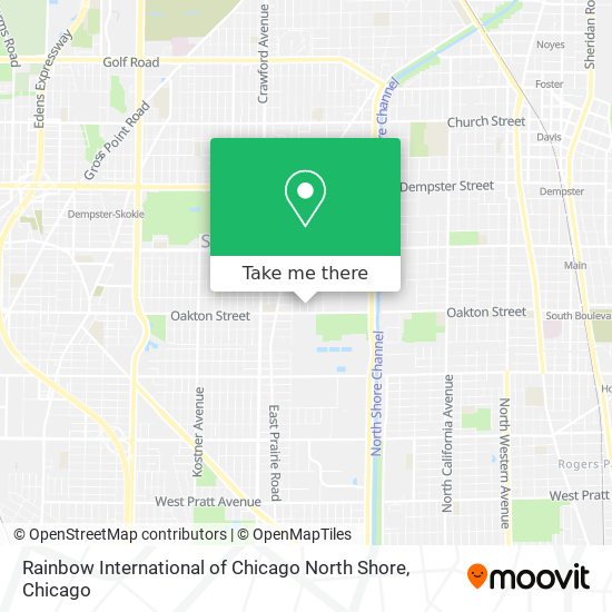 Mapa de Rainbow International of Chicago North Shore