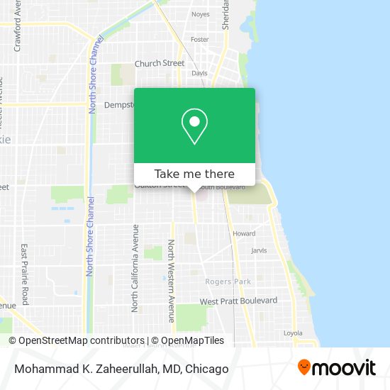 Mohammad K. Zaheerullah, MD map