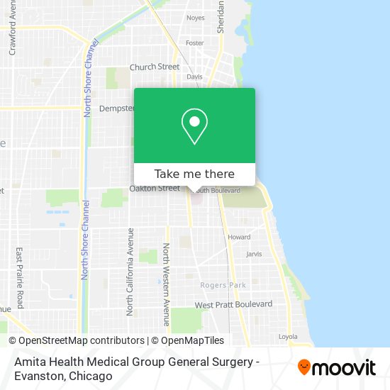 Amita Health Medical Group General Surgery - Evanston map