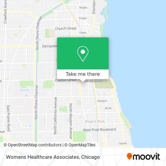 Womens Healthcare Associates map