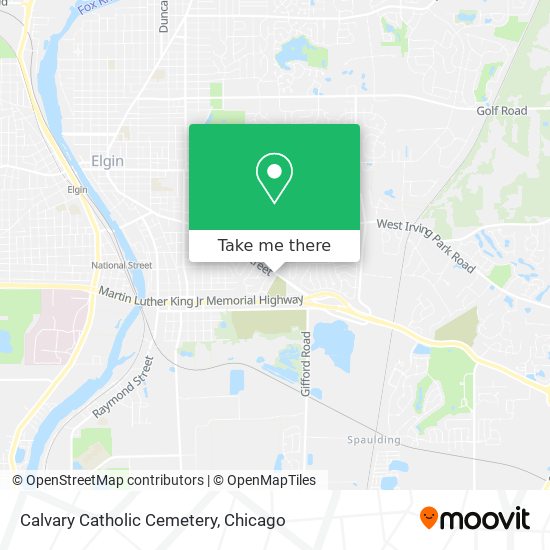 Calvary Catholic Cemetery map