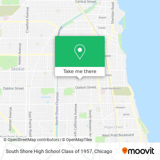 South Shore High School Class of 1957 map