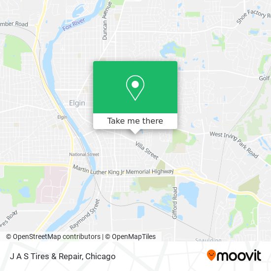 J A S Tires & Repair map