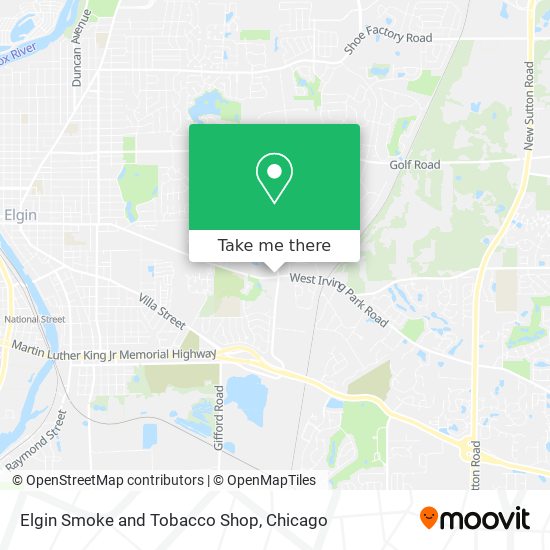 Mapa de Elgin Smoke and Tobacco Shop