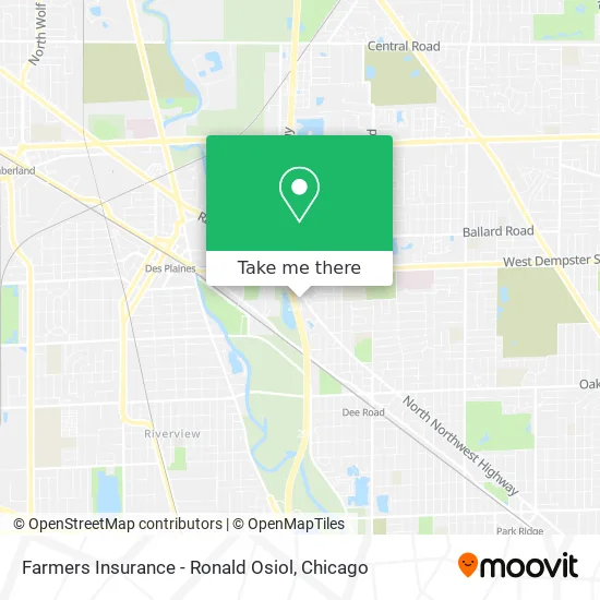 Farmers Insurance - Ronald Osiol map