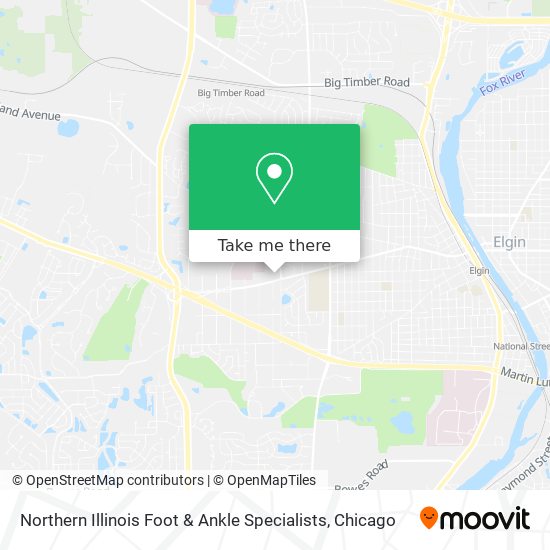 Mapa de Northern Illinois Foot & Ankle Specialists