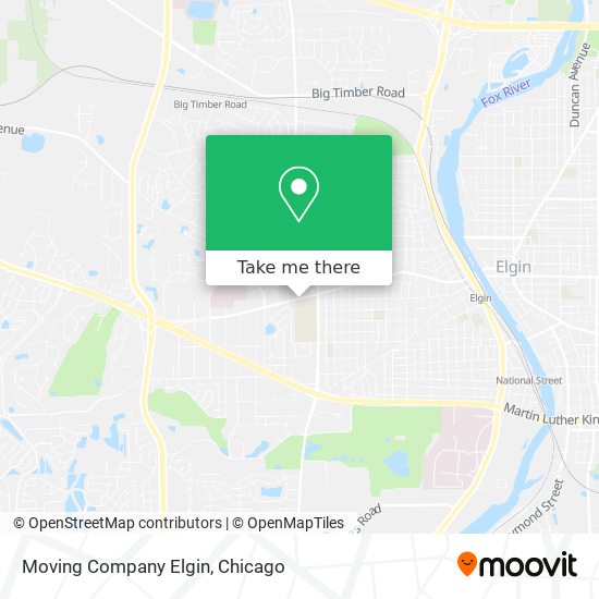 Moving Company Elgin map