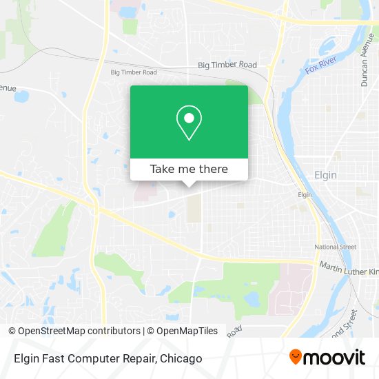 Mapa de Elgin Fast Computer Repair