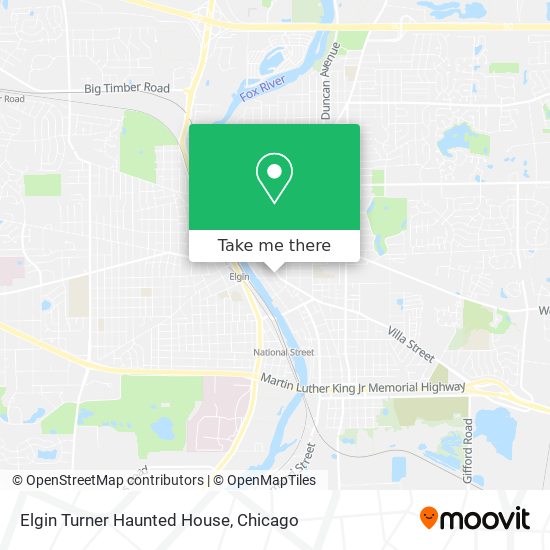Mapa de Elgin Turner Haunted House
