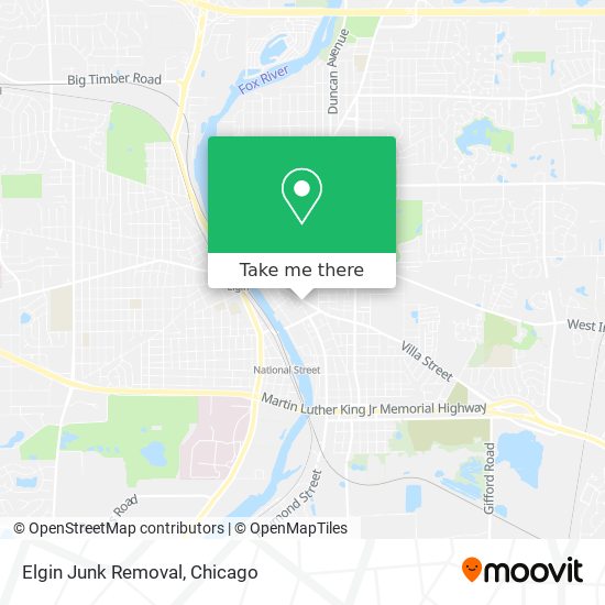 Mapa de Elgin Junk Removal