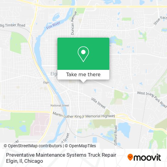 Mapa de Preventative Maintenance Systems Truck Repair Elgin, Il