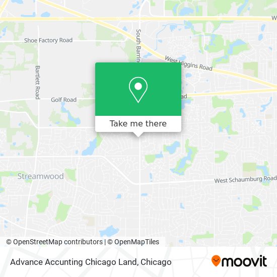 Mapa de Advance Accunting Chicago Land