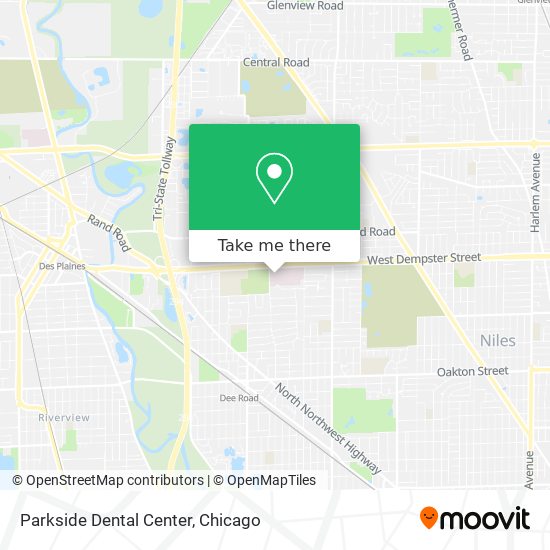 Mapa de Parkside Dental Center