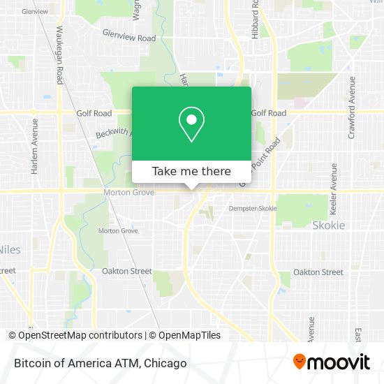 Bitcoin of America ATM map