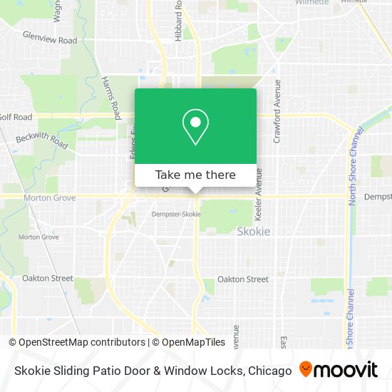 Mapa de Skokie Sliding Patio Door & Window Locks