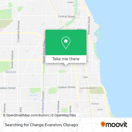 Mapa de Searching for Change Evanston