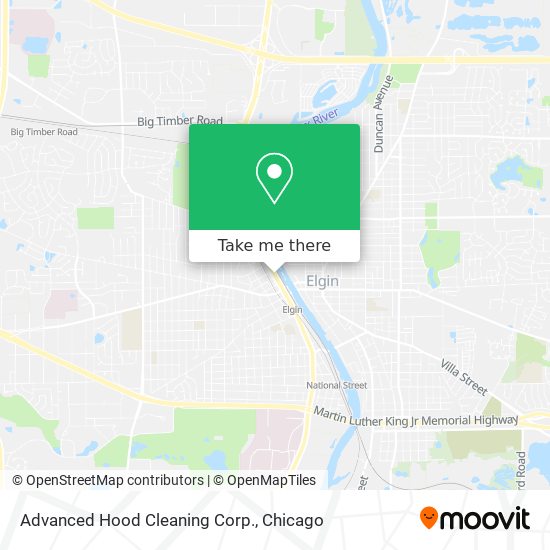 Mapa de Advanced Hood Cleaning Corp.