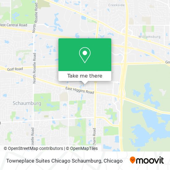 Mapa de Towneplace Suites Chicago Schaumburg