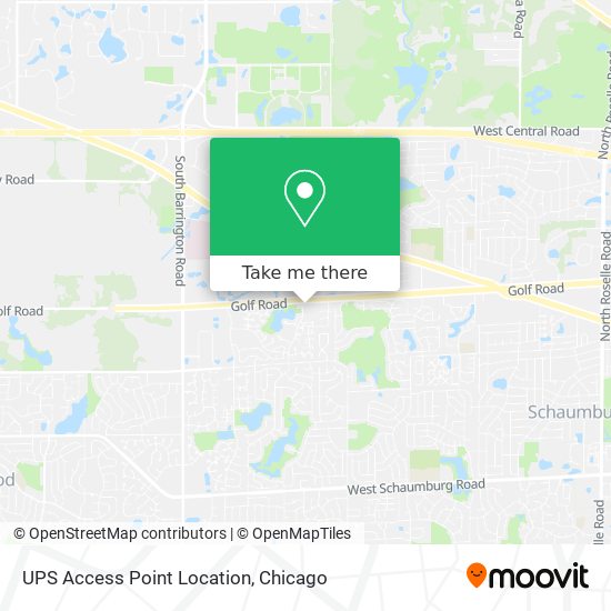 UPS Access Point Location map