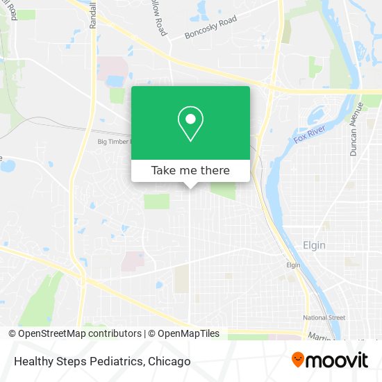 Healthy Steps Pediatrics map