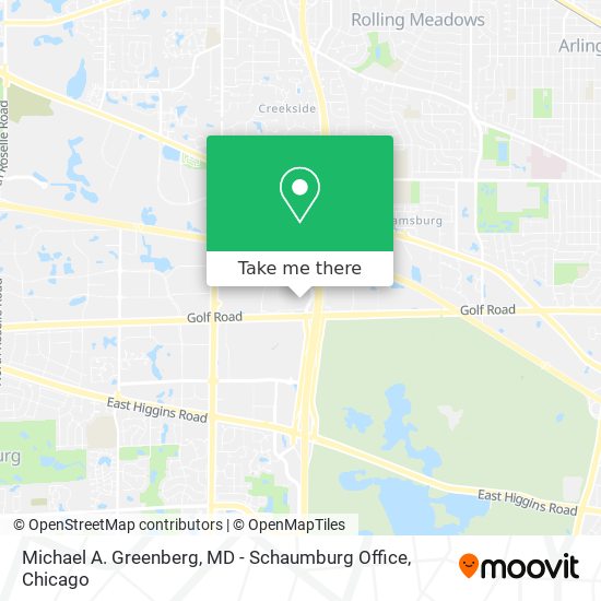 Michael A. Greenberg, MD - Schaumburg Office map