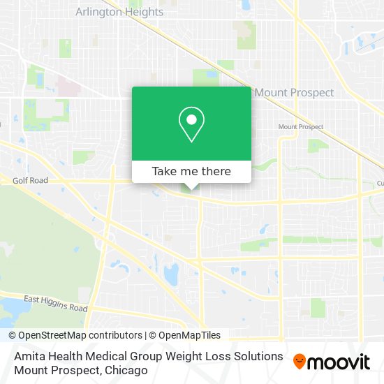 Amita Health Medical Group Weight Loss Solutions Mount Prospect map