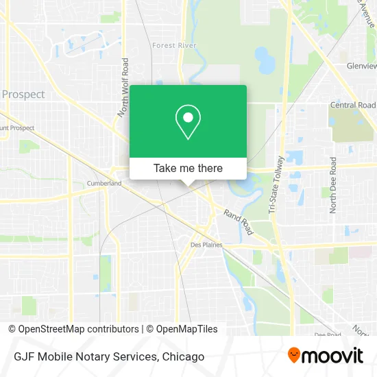 GJF Mobile Notary Services map